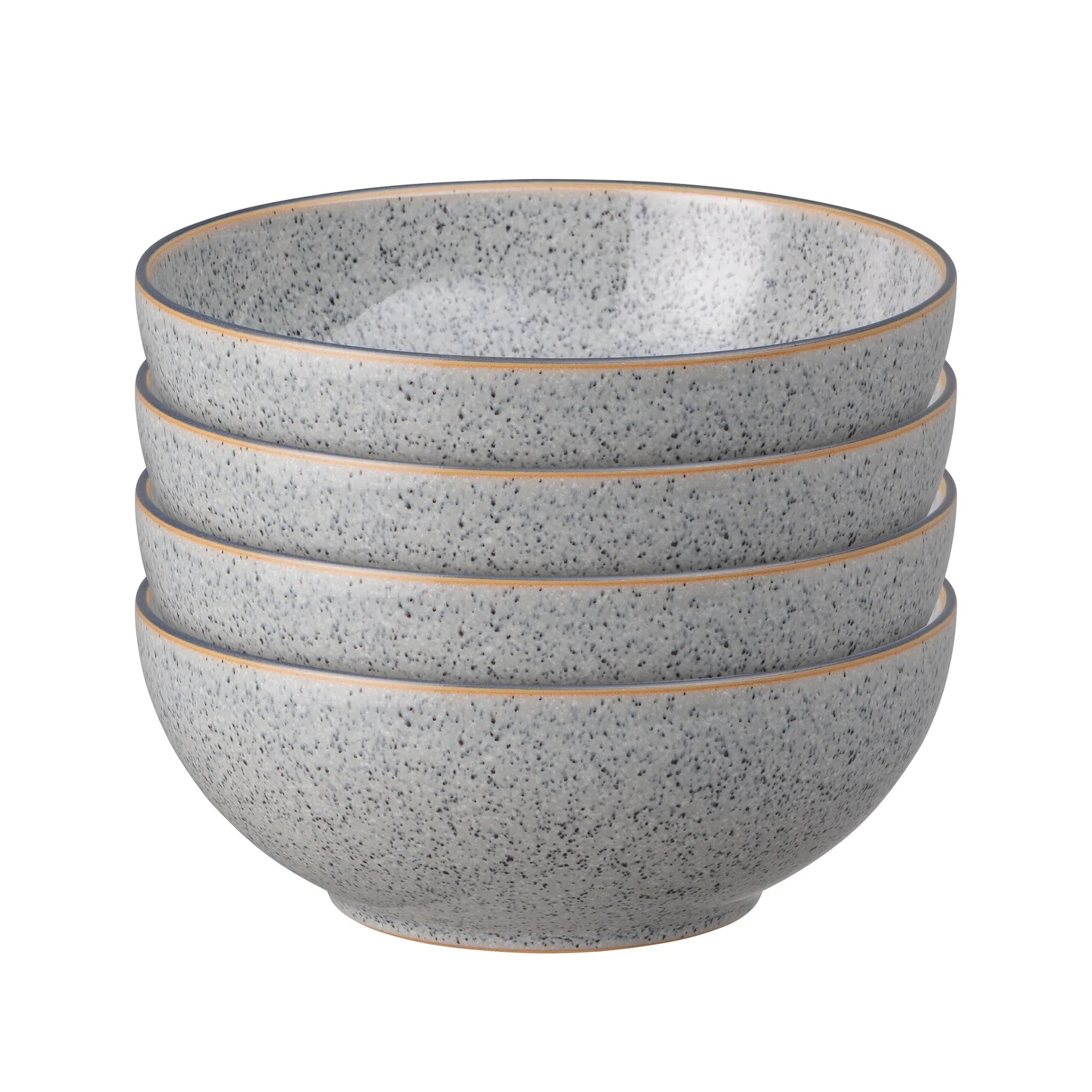 Denby Studio Grey coupe flingsk&aring;l 17 cm 4-pack Granite