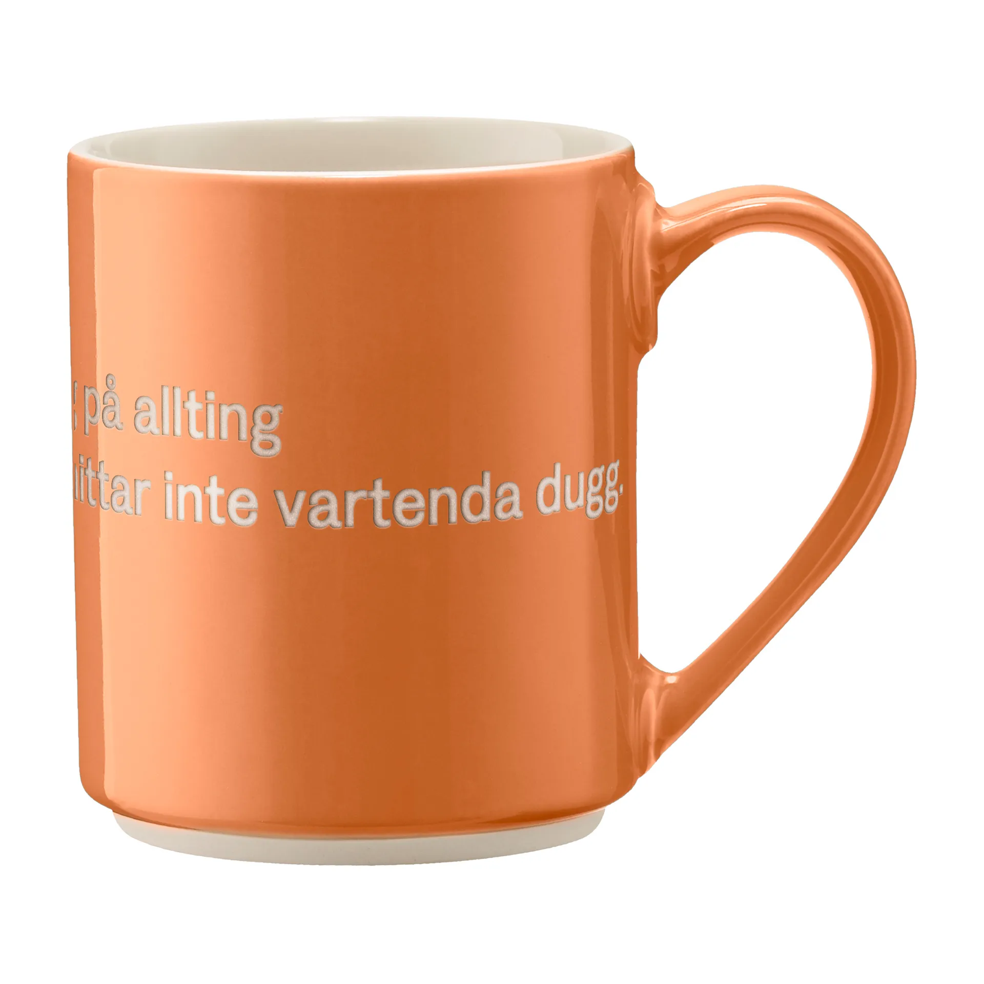 Design House Stockholm Astrid Lindgren krus, 'det är ingen ordning…' Svensk tekst
