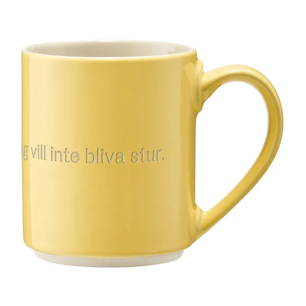 Astrid Lindgren mugg, fina lilla krumelur, Svenskt text
