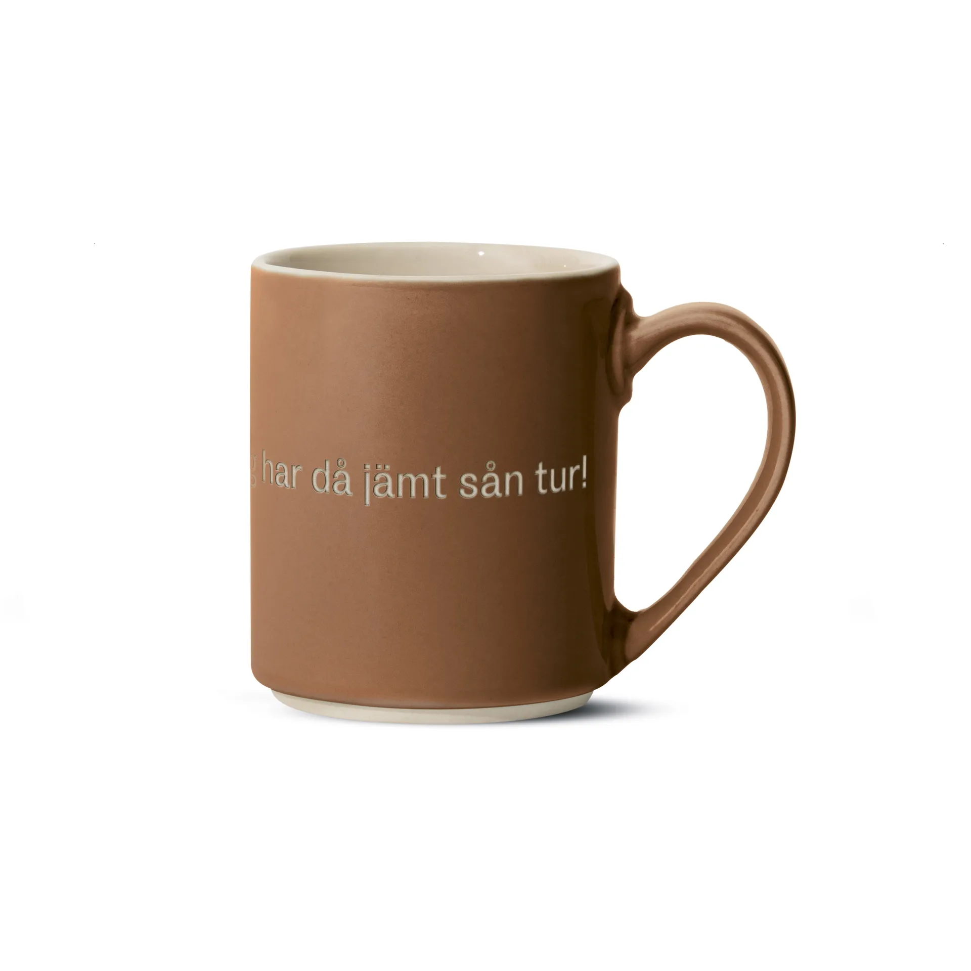 Design House Stockholm Astrid Lindgren mugg, ja, det &auml;r inte klokt&hellip; Svensk text