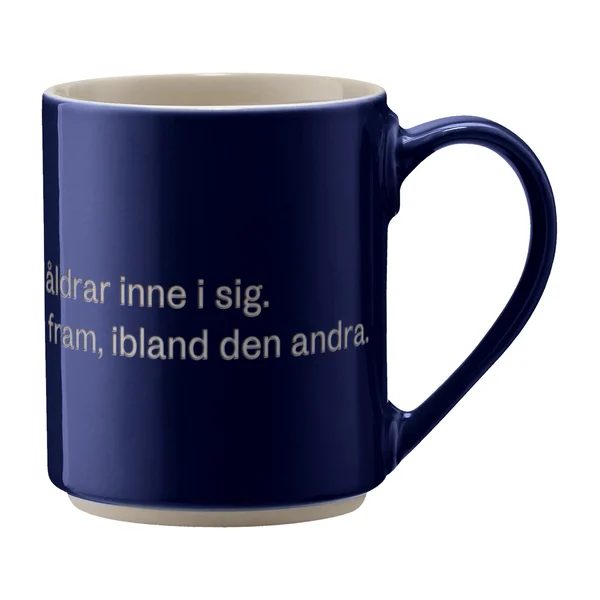 Astrid Lindgren mugg, man har ju alla åldrar, Svenskt text