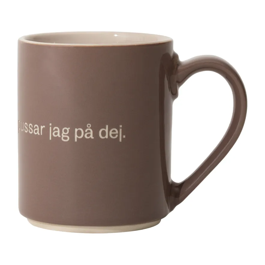 Design House Stockholm Astrid Lindgren mugg, Trarallanrallanlej Svensk text