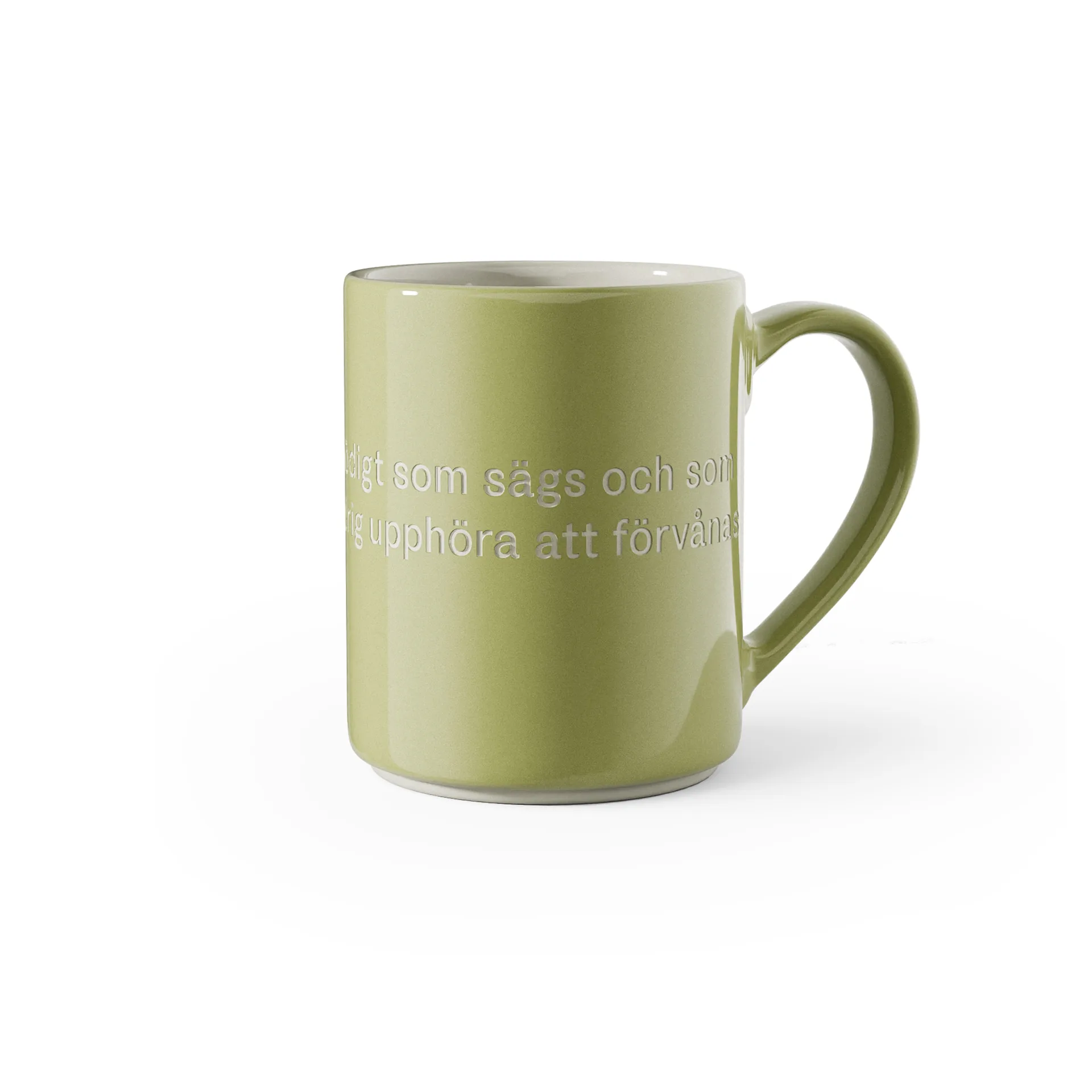 Design House Stockholm Astrid Lindgren mugg, Voj, voj, s&aring; mycket on&ouml;digt.. Svensk text
