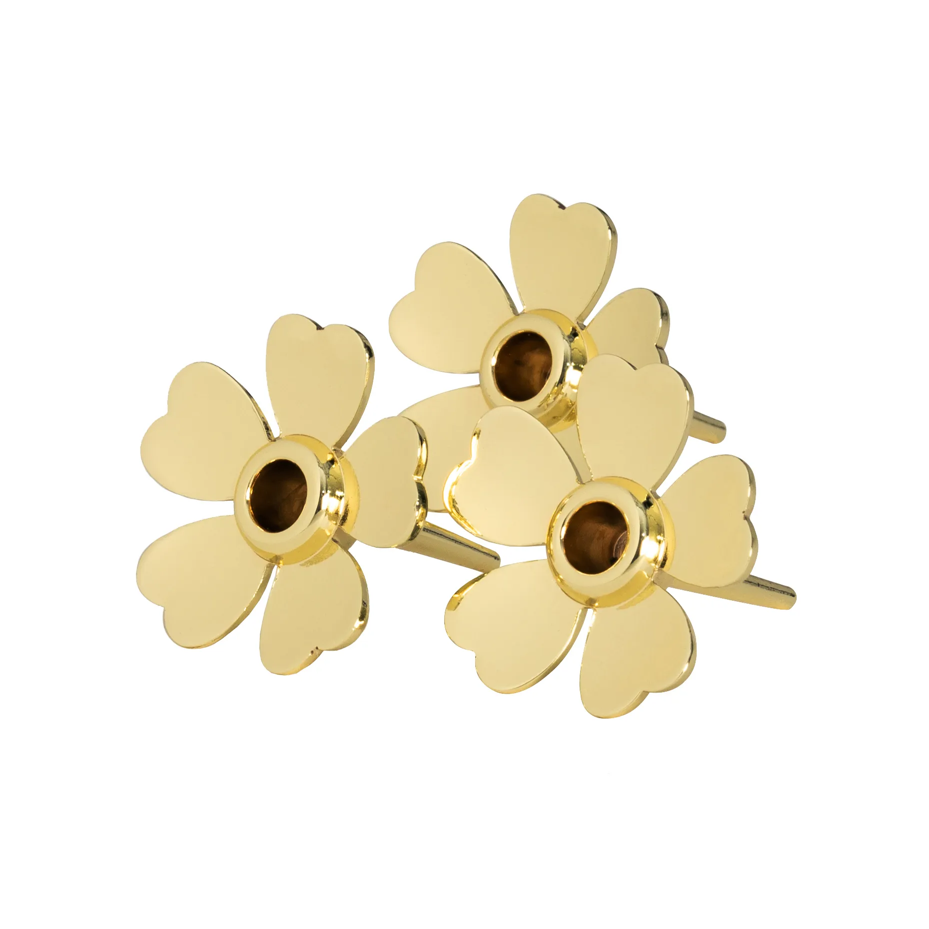 Design House Stockholm Bougeoir Me to You Lot de 3 Doré