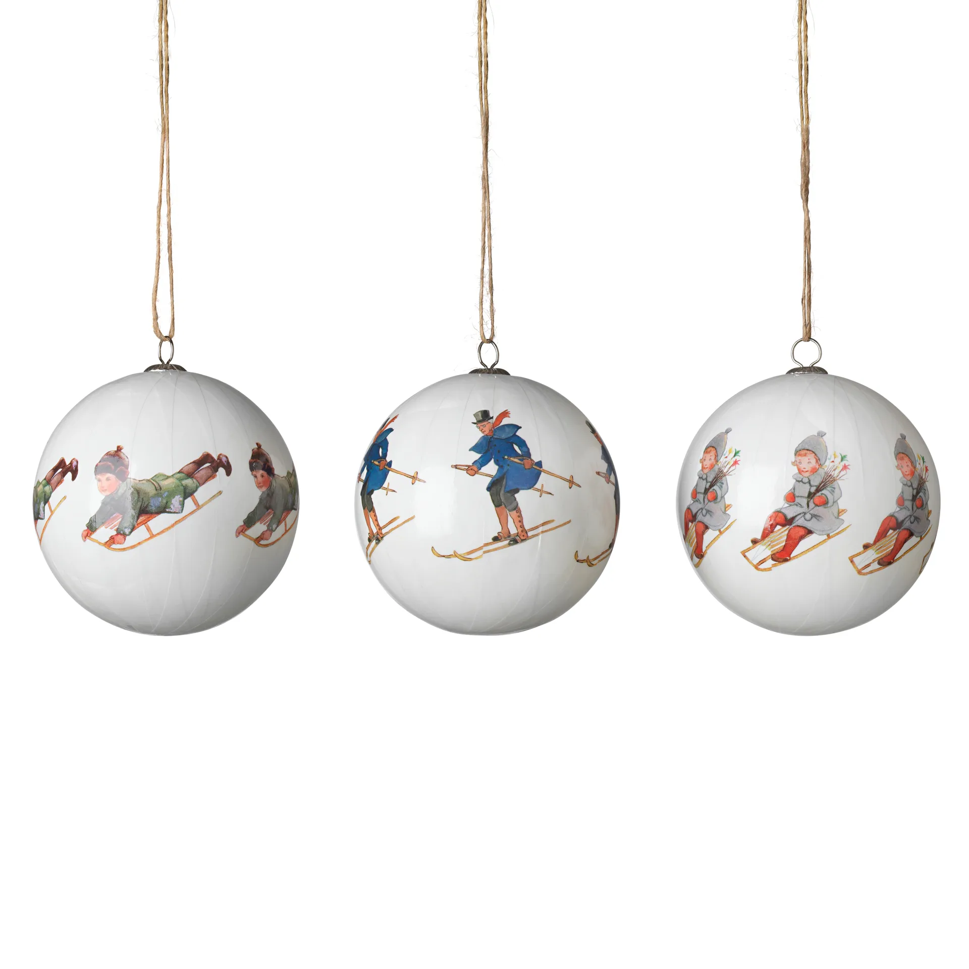Design House Stockholm Boules de Noël Elsa Beskow lot de 3 Set no 7