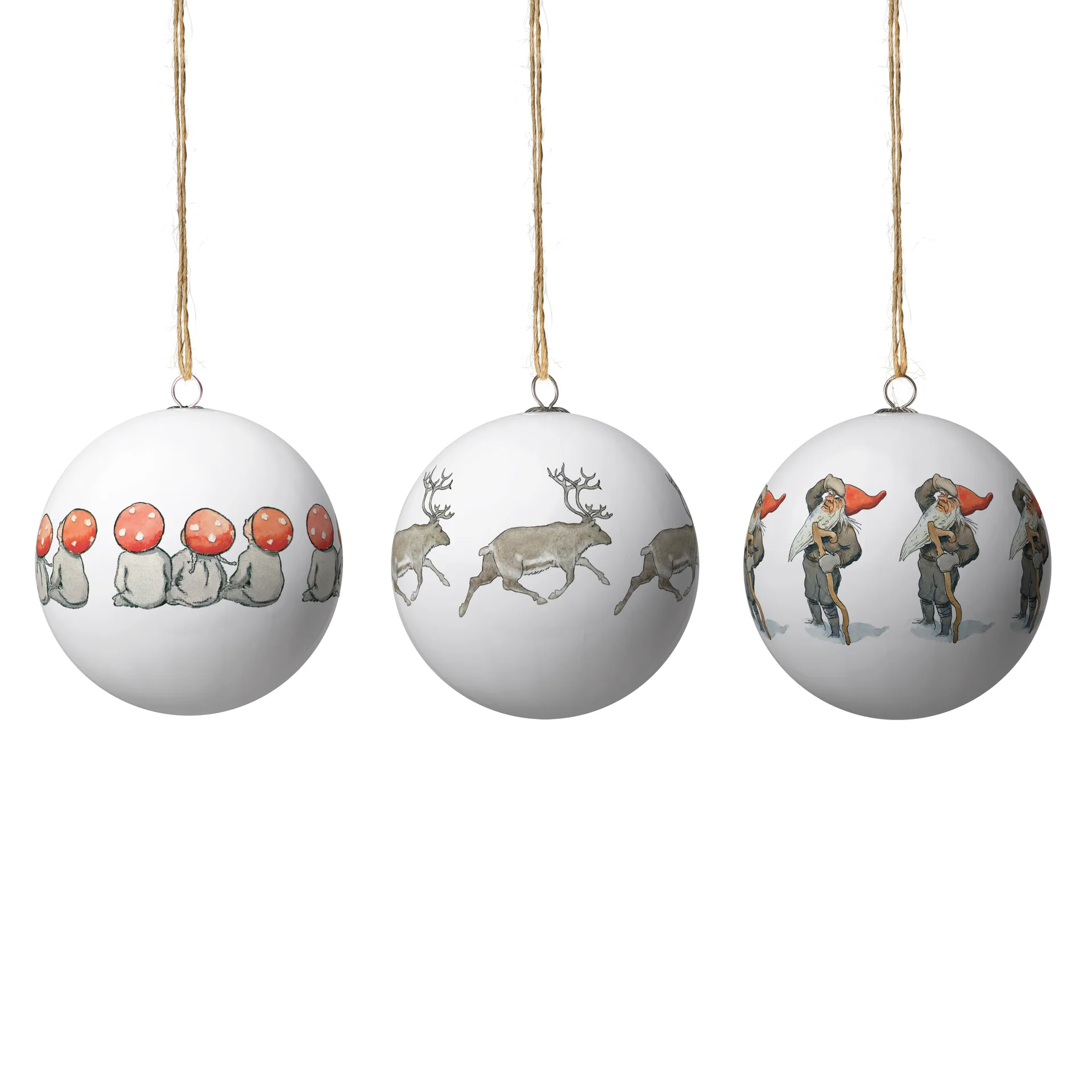 Design House Stockholm Boules de Noël Elsa Beskow lot de 3 Set no 8