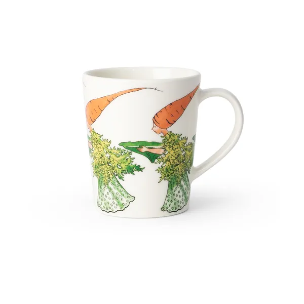 Carrot mugg, 28 cl, med handtag