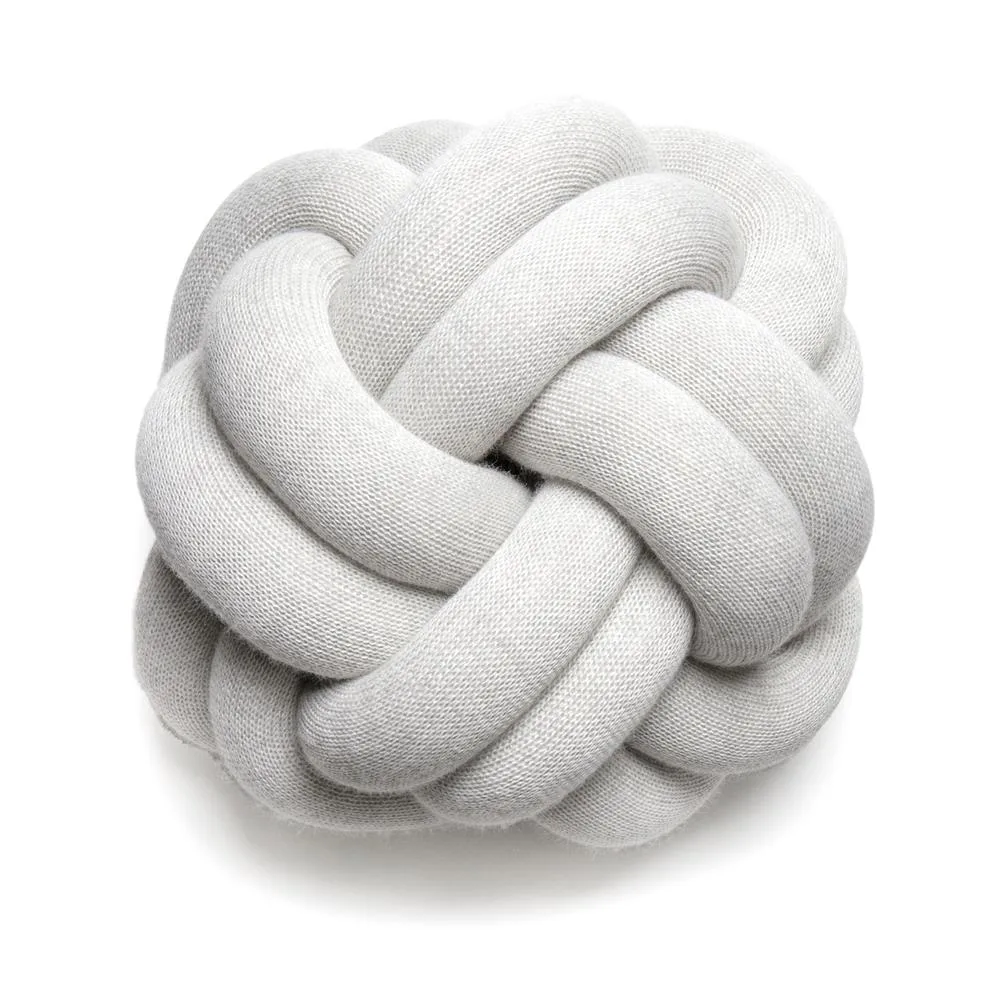 Knot Cushion ホワイト/グレー Design House Stockholm | デザインハウス ストックホルム からのKnot
