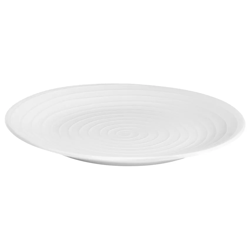 Design House Stockholm Lichtgekleurd dinerbord 28 cm gestreept wit