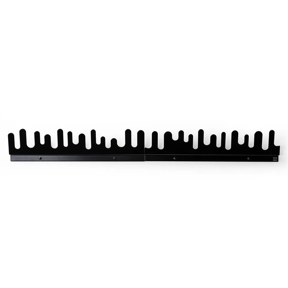 Design House Stockholm Porte-manteau mural Wave noir
