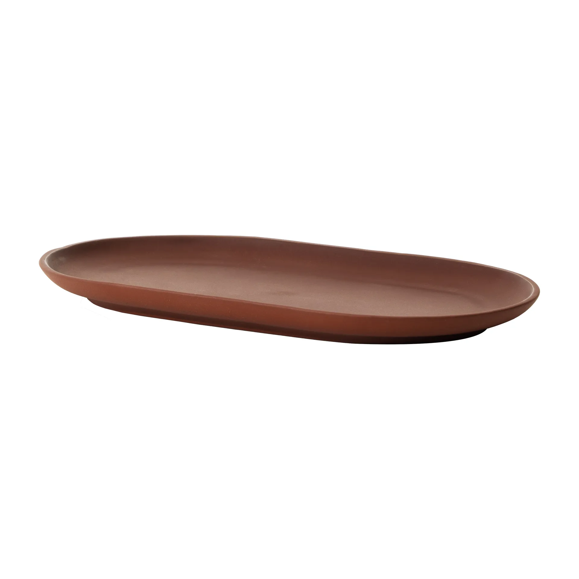 Design House Stockholm Sand tallerken oval 12,5x20 cm Red clay