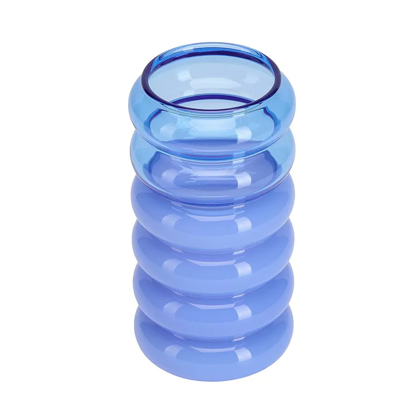 Design Letters Bubble 2-i-1 vase og lysestage 13,5 cm Blue billede