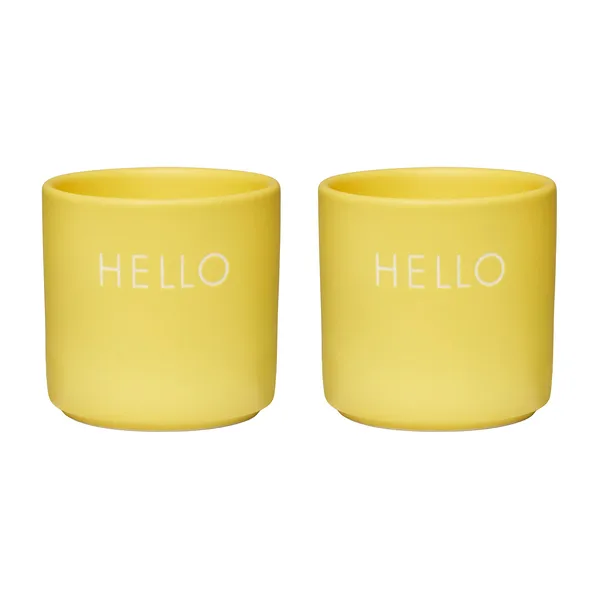 Design Letters äggkopp 2-pack, Hello