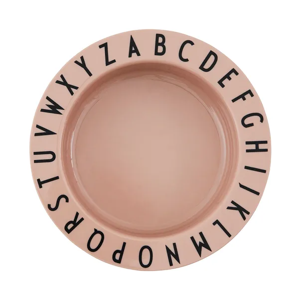 Design Letters Eat&Learn djup tallrik, Nude