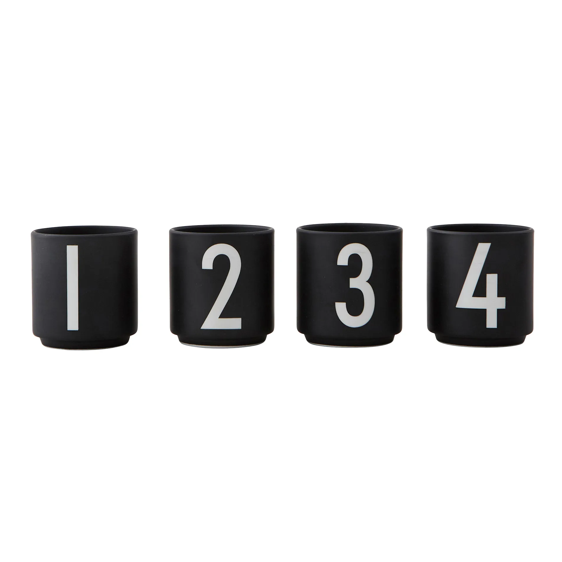 Design Letters Design Letters espressokoppar 4-pack svart 4-pack