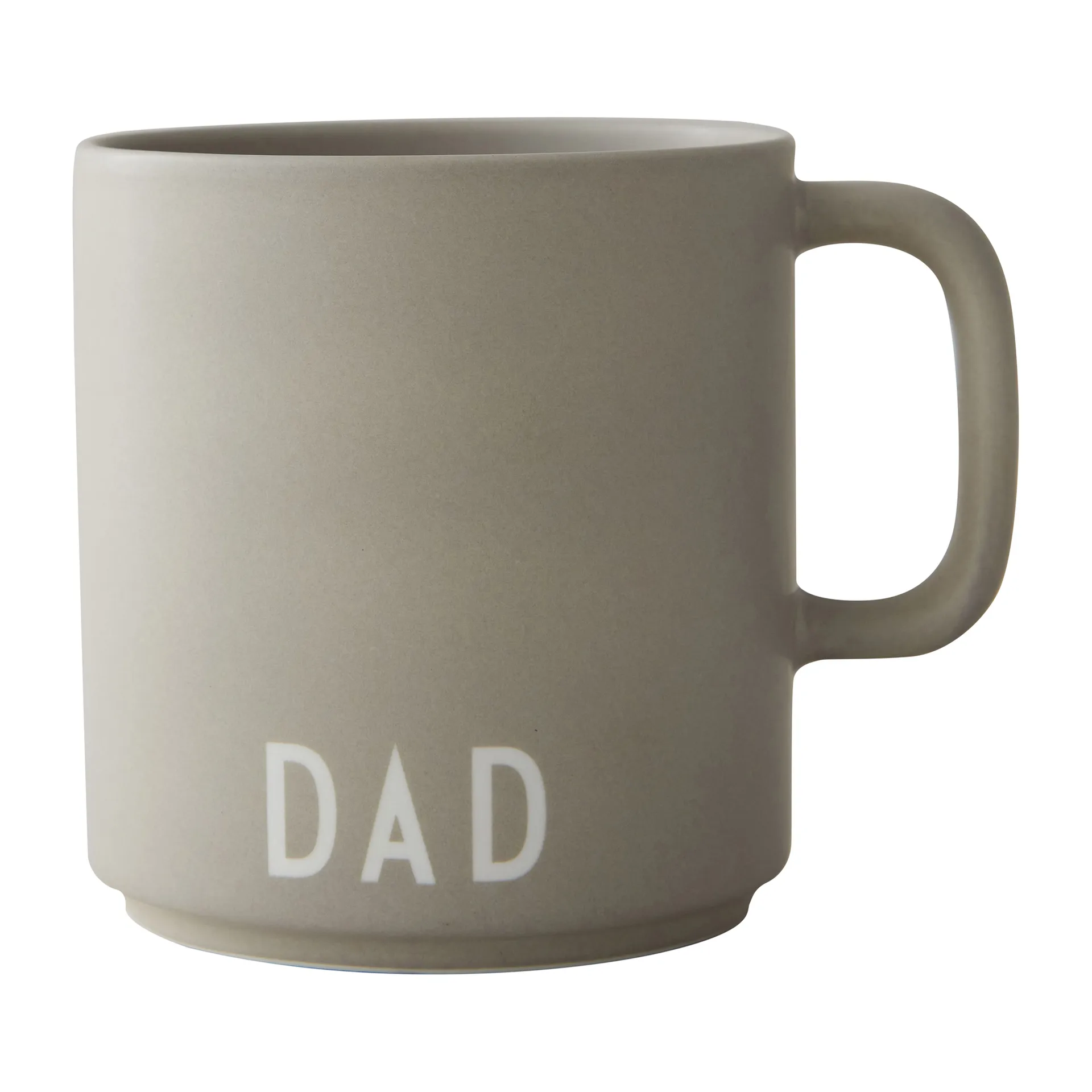 Design Letters Design Letters favoritkopp med handtag 25 cl Cool grey