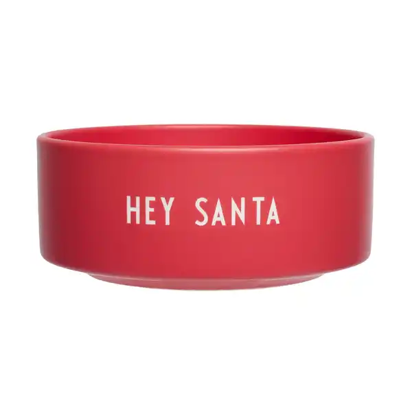 Design Letters snacksskål Ø12 cm, Santa-faded