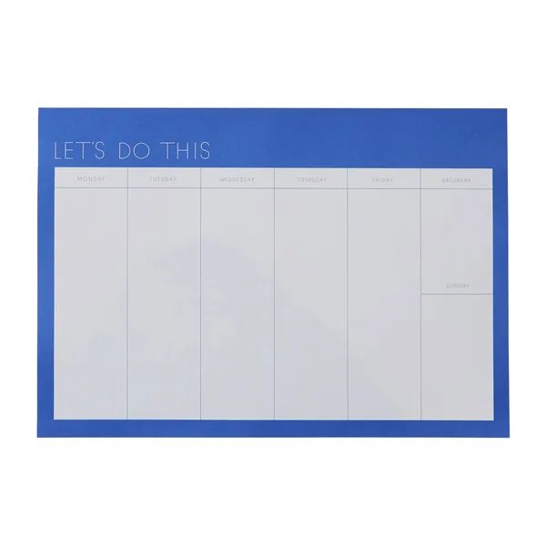 Design Letters veckoplanerare, Cobalt
