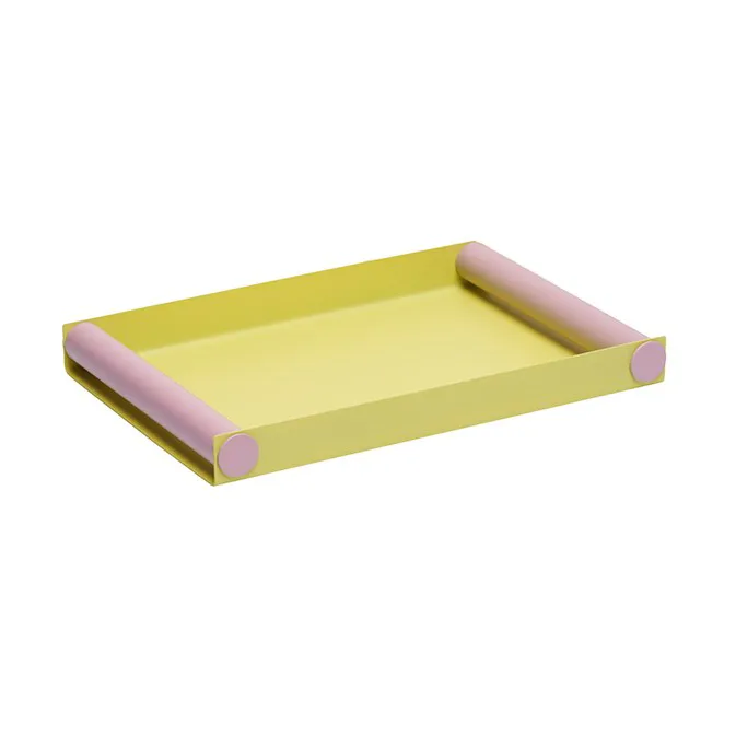 Design Letters Ray serveringsbakke medium Gul-lavendel