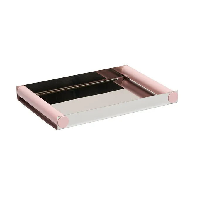 Design Letters Ray tray disco bakke 20,5x30 cm Creole pink-rustfrit stål