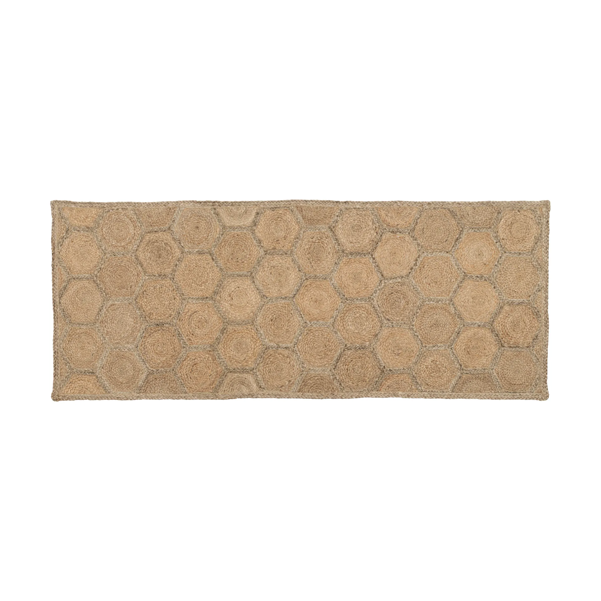 Dixie Elin tæppe Honey comb natural, 80x200 cm