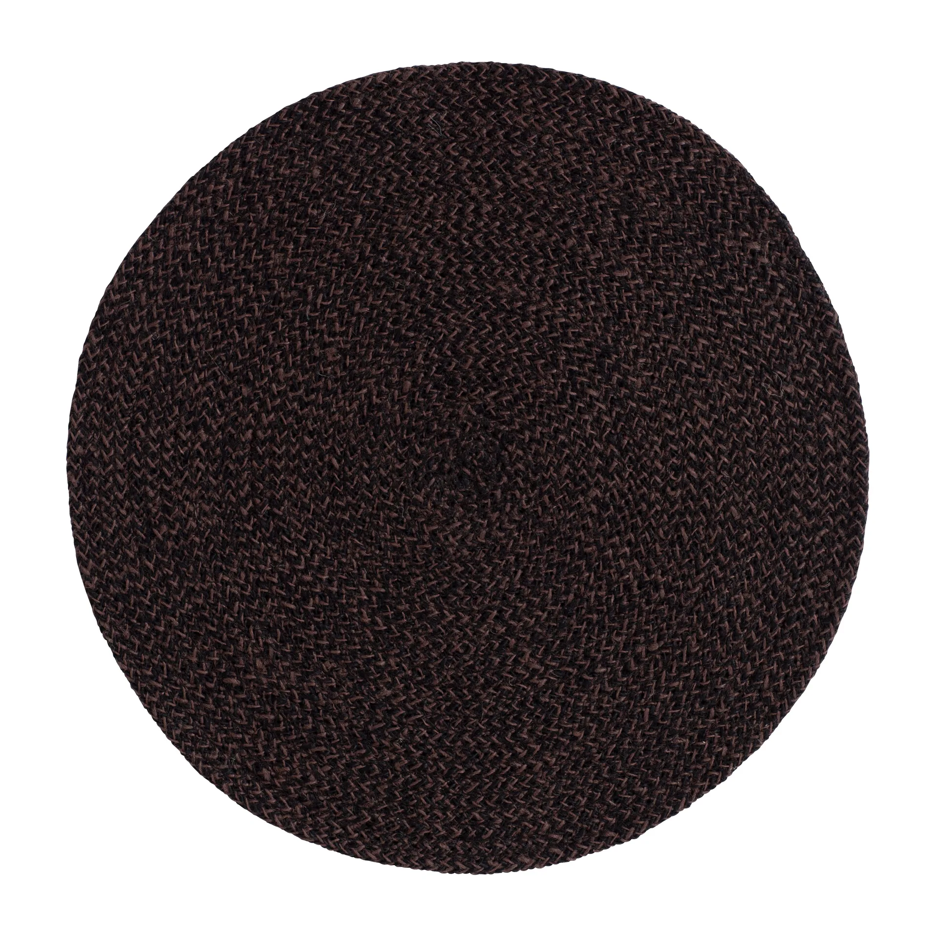 Dixie Ella bordstablett Ø38 cm Brun-svart