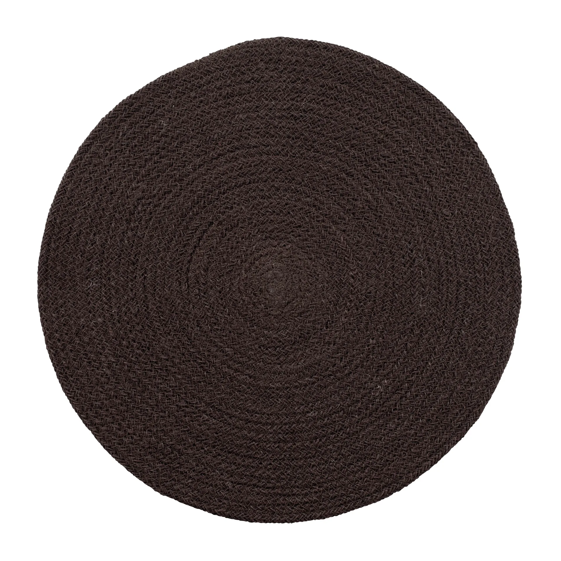 Dixie Ella bordstablett Ø38 cm Svart-brun