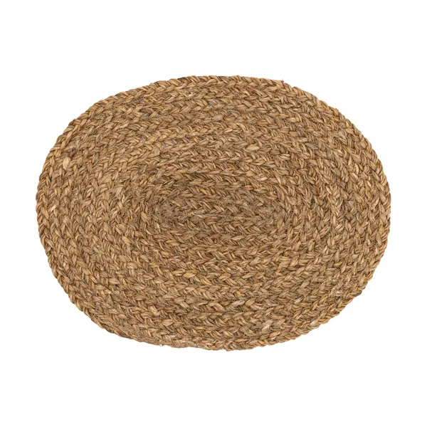 Esther bordstablett flätad oval, Sjögräs, 45x35 cm