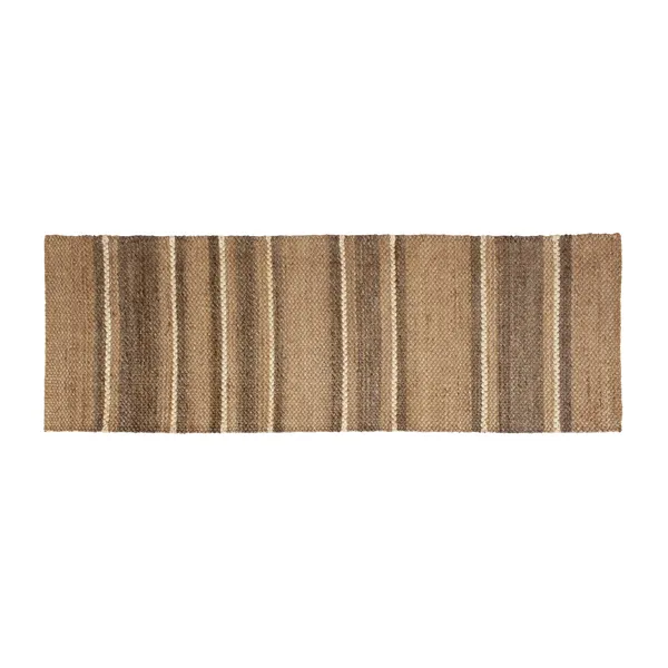 Fanny striped jutematta, Natur, 80x250 cm