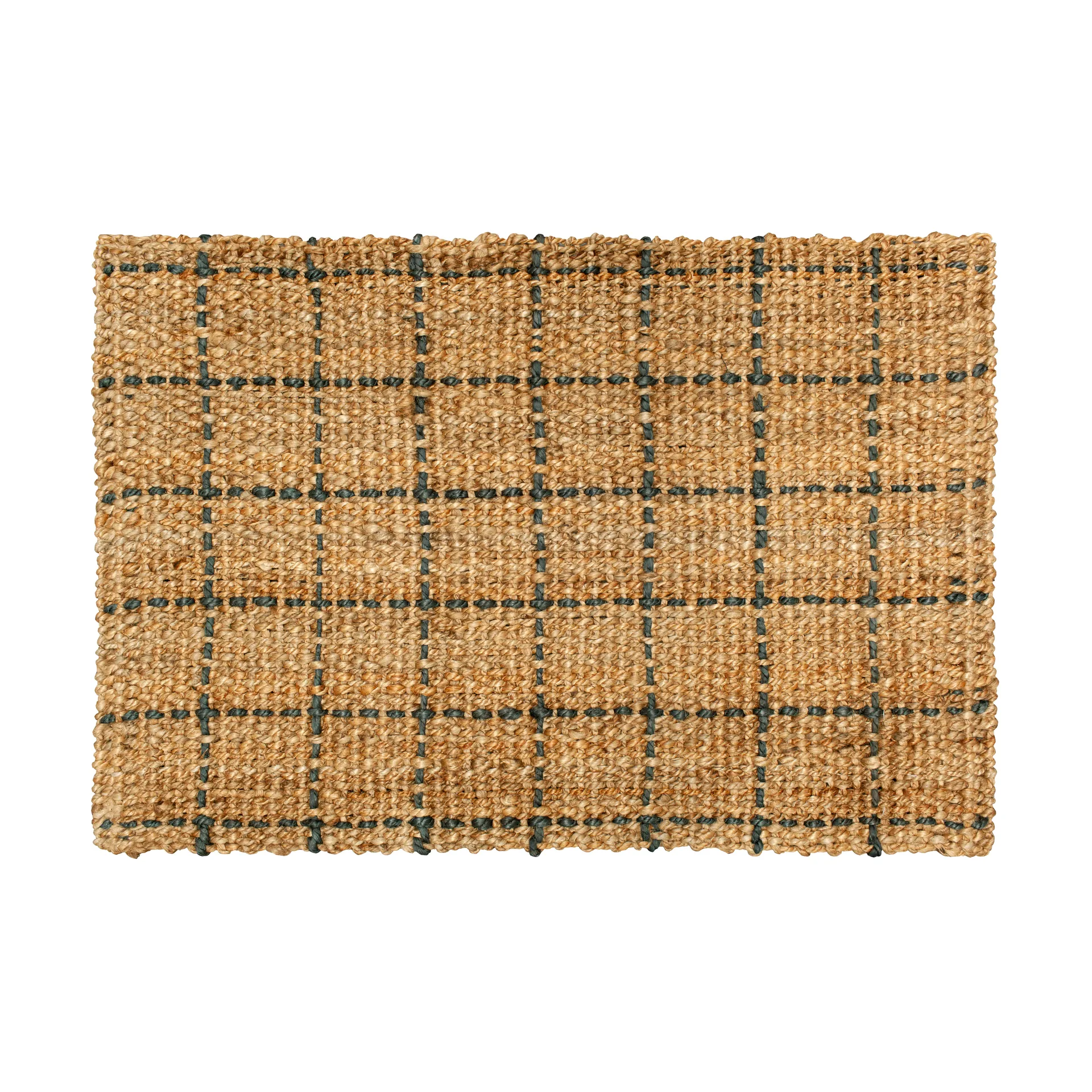Dixie Paillasson Freja à carreaux cm Naturel-gris foncé