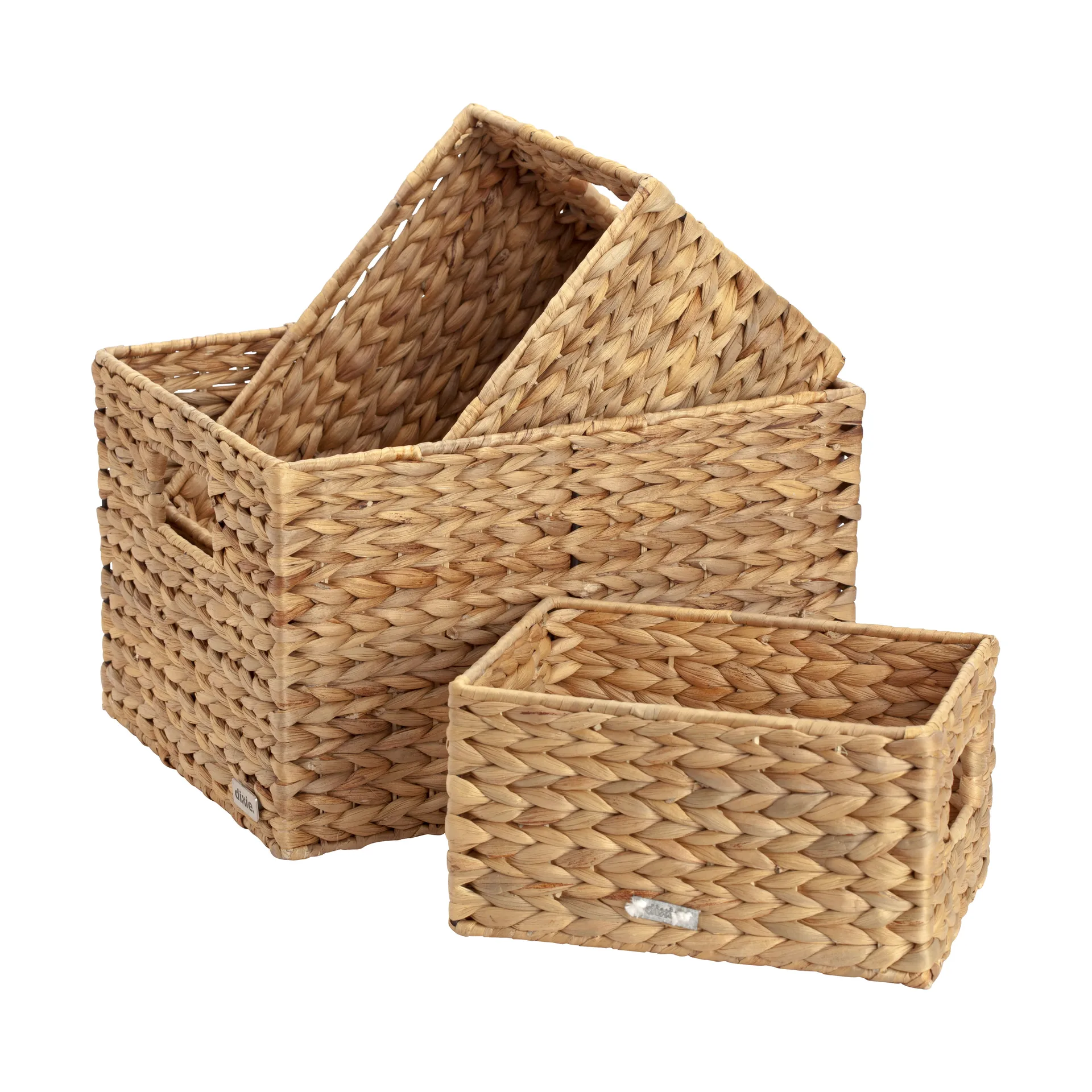 Dixie Set de paniers de rangement Lily small, 3 pièces Naturel