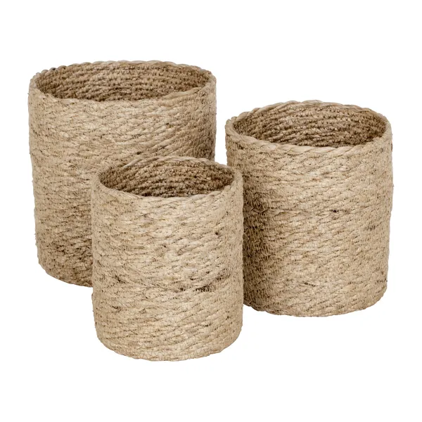 Twisted förvaringskorg small 3-pack, Natur