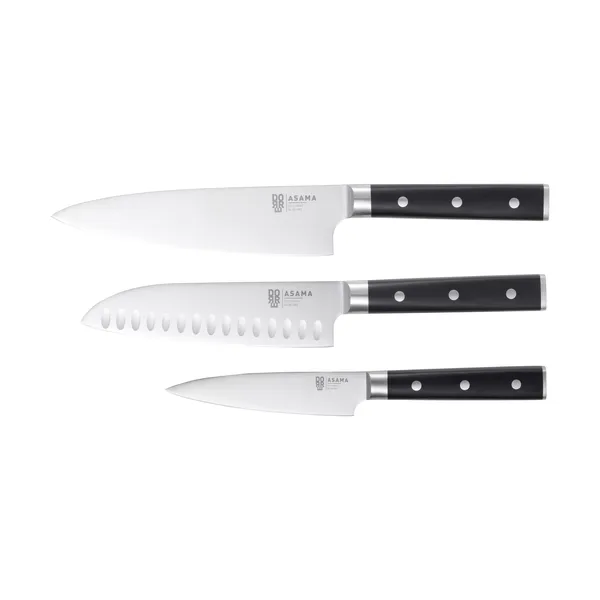 Asama knivset, Rostfritt stål, 3 delar
