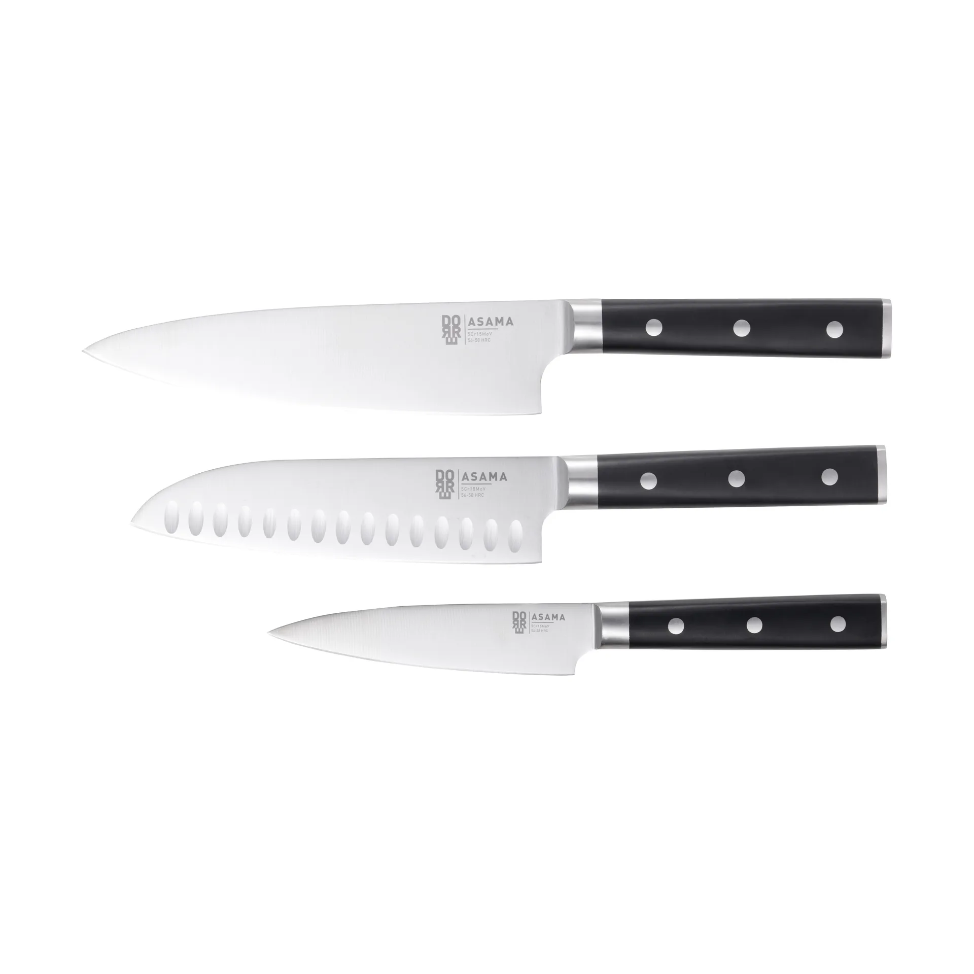 Dorre Asama knivsæt Rustfrit stål, 3 dele