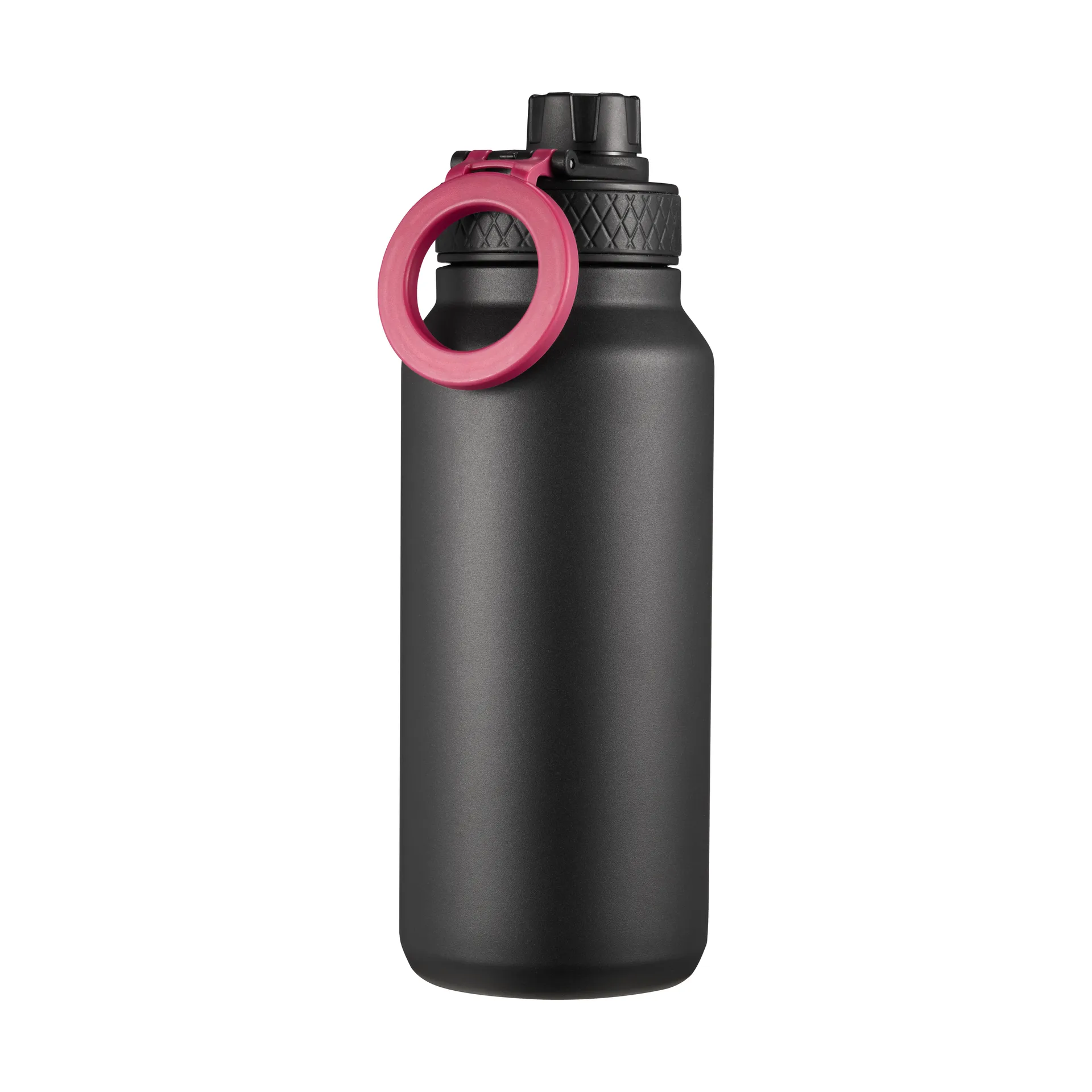 Dorre Bouteille d’eau Flory double paroi aimant pour portable 0,9 L Noir-violet
