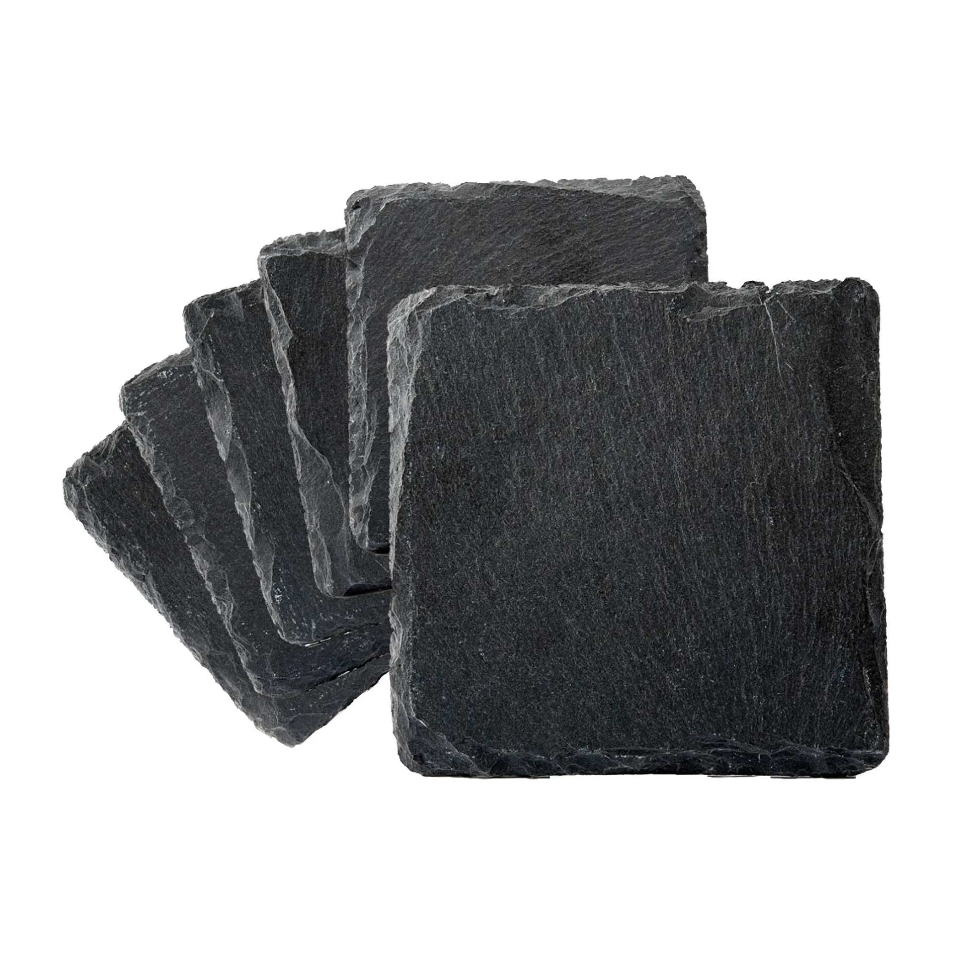 Dorre Dessous de verre Skiffer Lot de 6 Noir