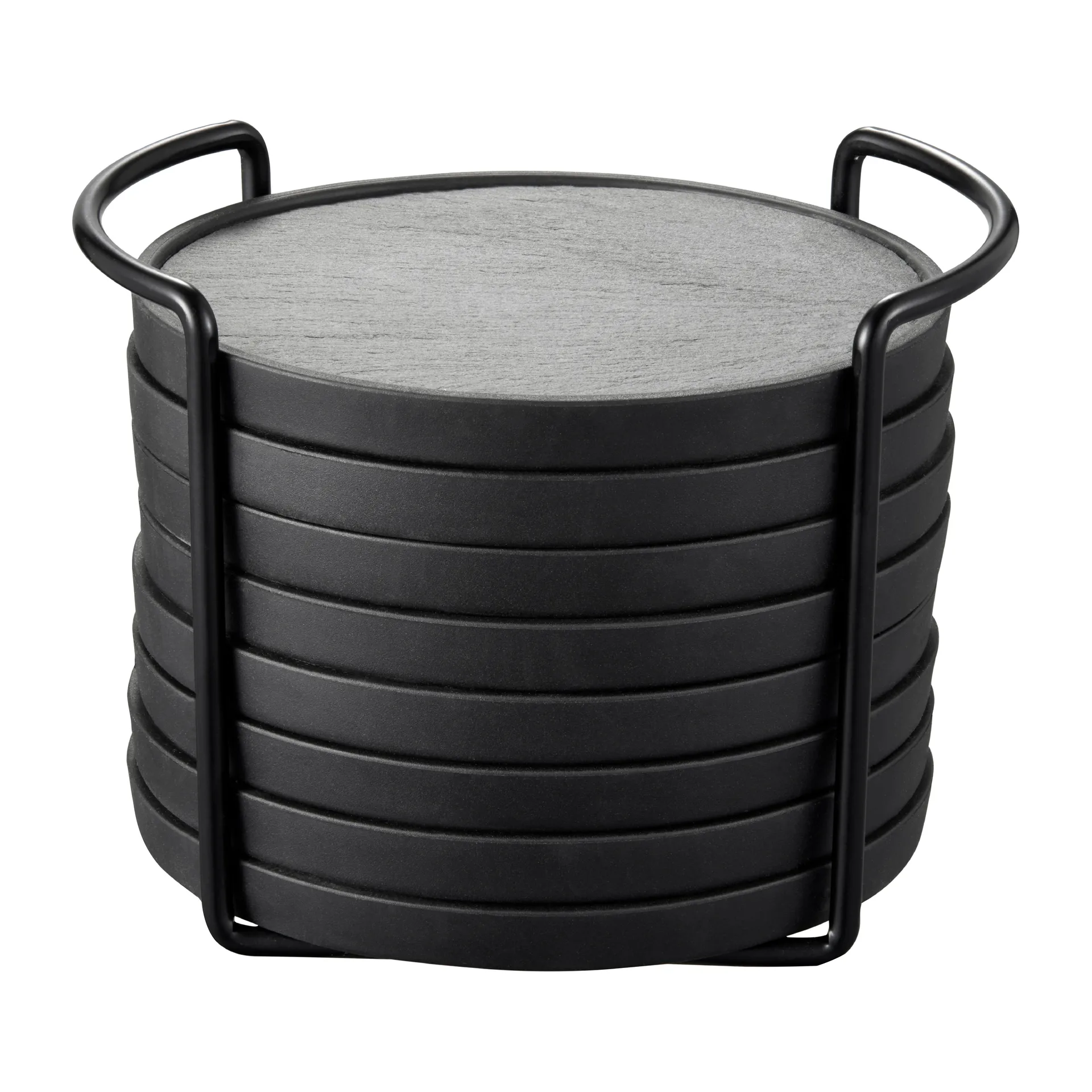 Dorre Greta Glasunderlägg 8-pack - Bordstabletter & Glasunderlägg Skiffer Svart