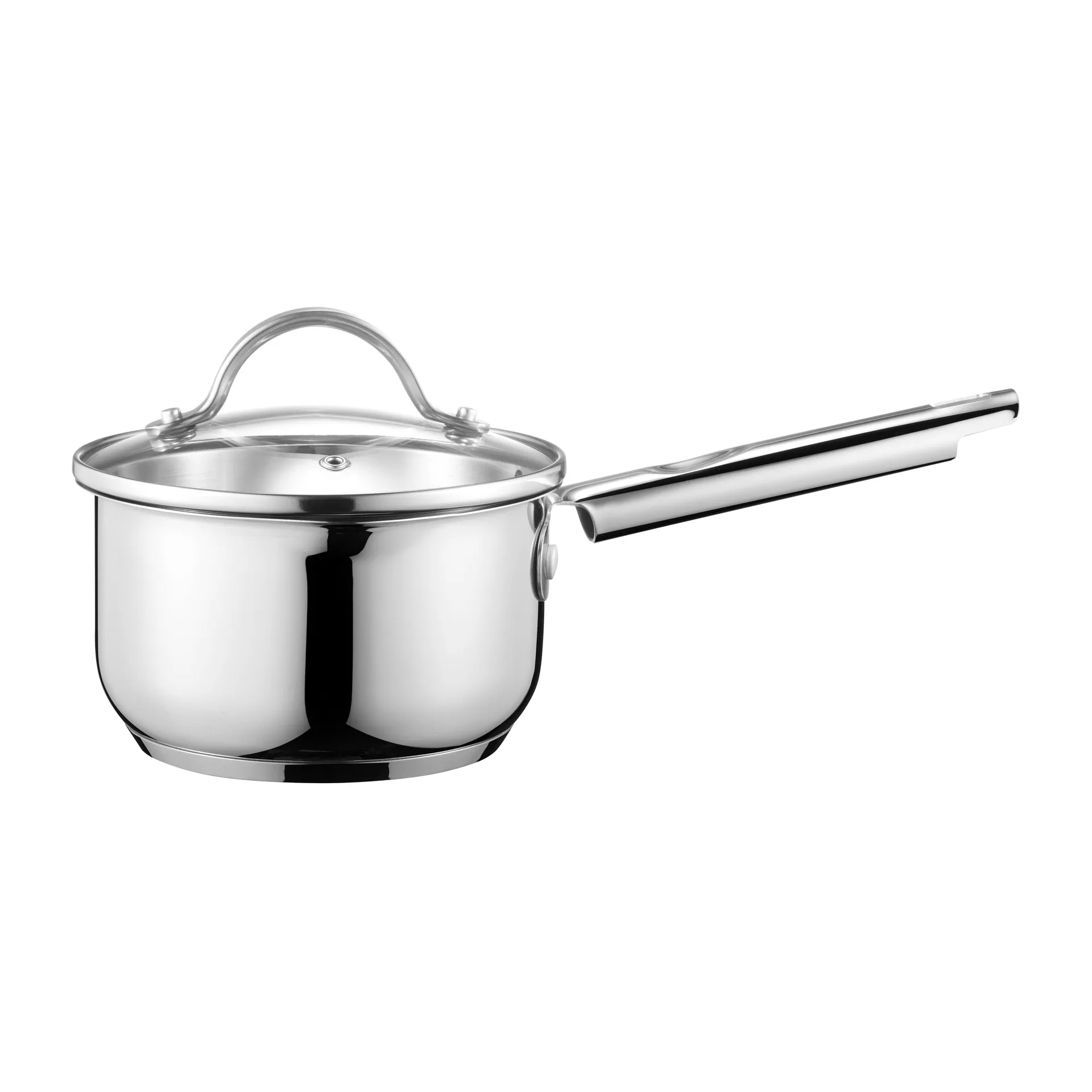 Dorre Kosmo saucekasserolle med glaslåg 18 cm Rustfrit stål
