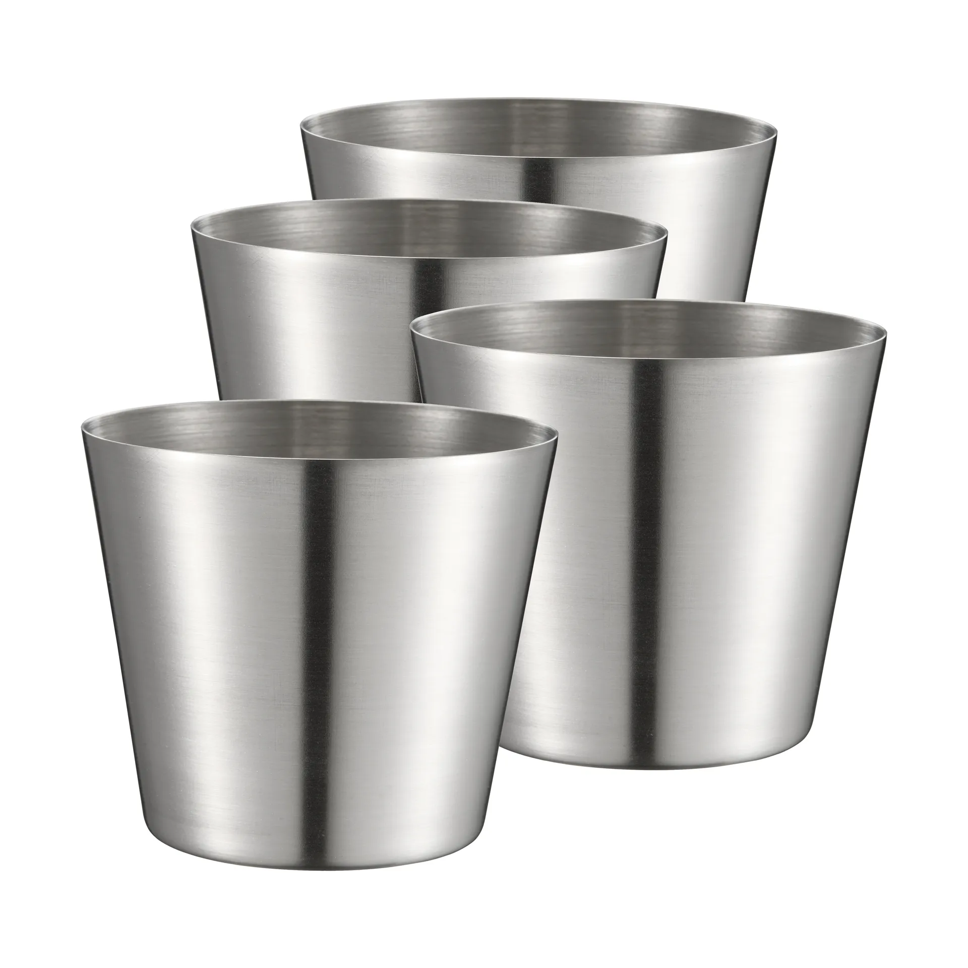 Dorre Peg pommes-/ serveringskopp Rostfritt st&aring;l, 4-pack, &Oslash;9,5 cm