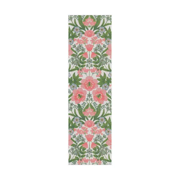Bettys tulpaner bordslöpare 35x120 cm, Rosa