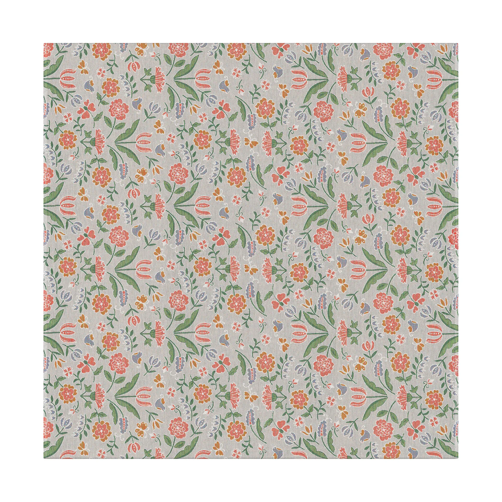 Ekelund Linneväveri Blomglänta borddug 145x145 cm Flerfarvet