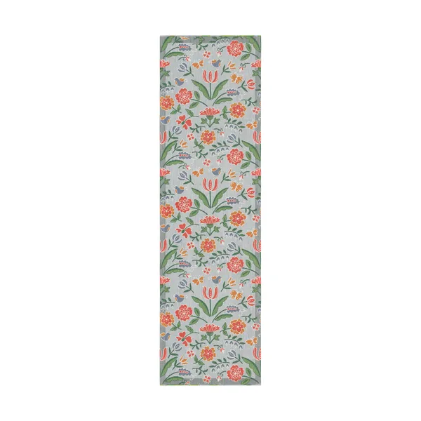 Blomglänta bordslöpare 35x120 cm, Multi