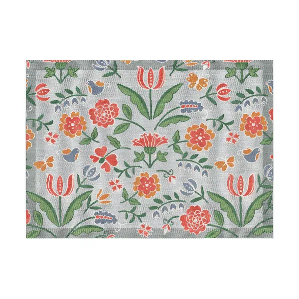 Blomglänta bordstablett 35x48 cm, Multi