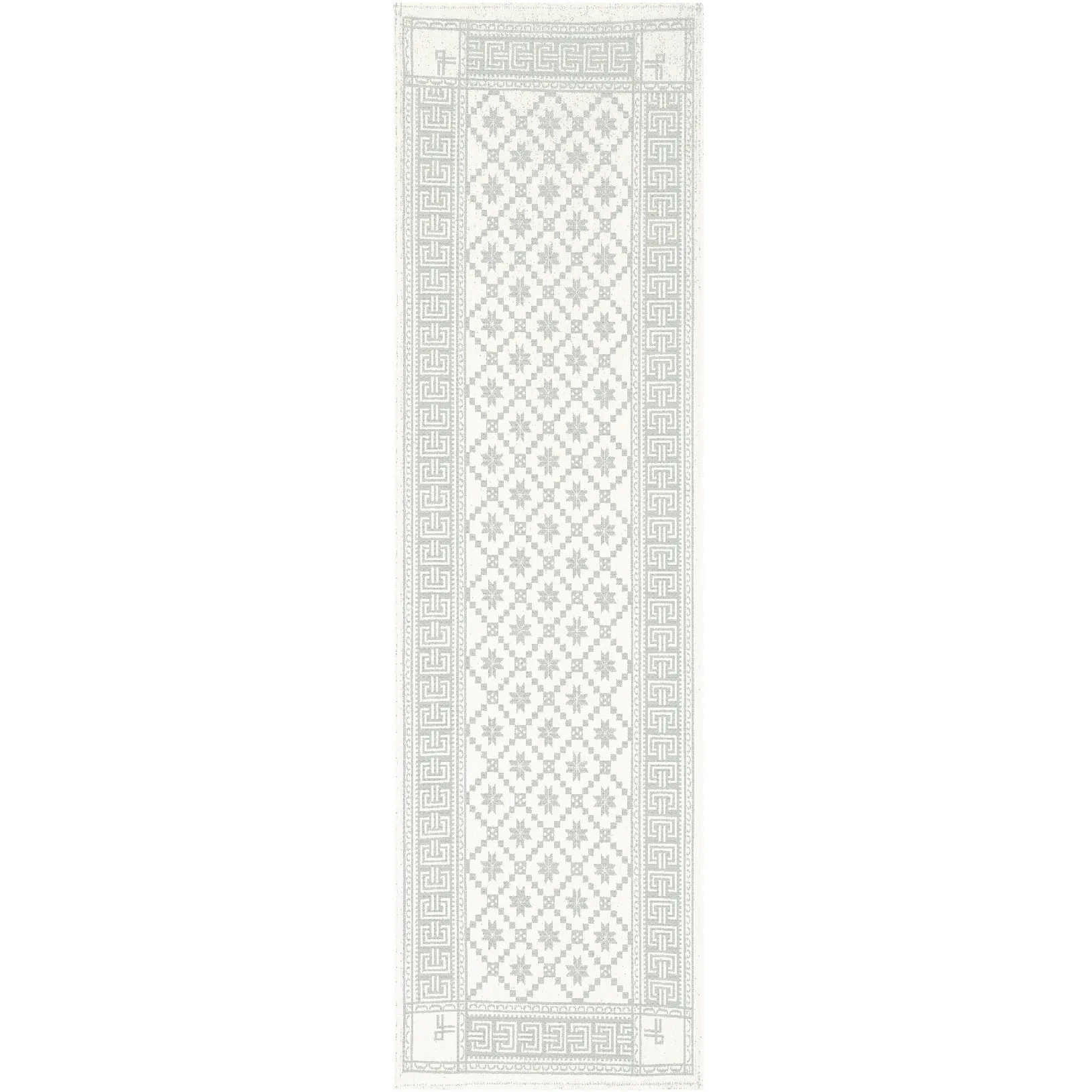Ekelund Linneväveri Chemin de table Åttebladrose cm Beige