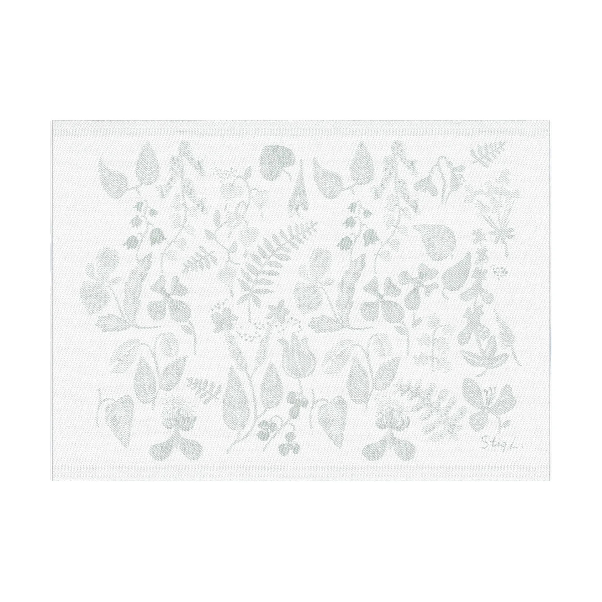 Ekelund Linneväveri Housse de coussin Herbarium cm Gris