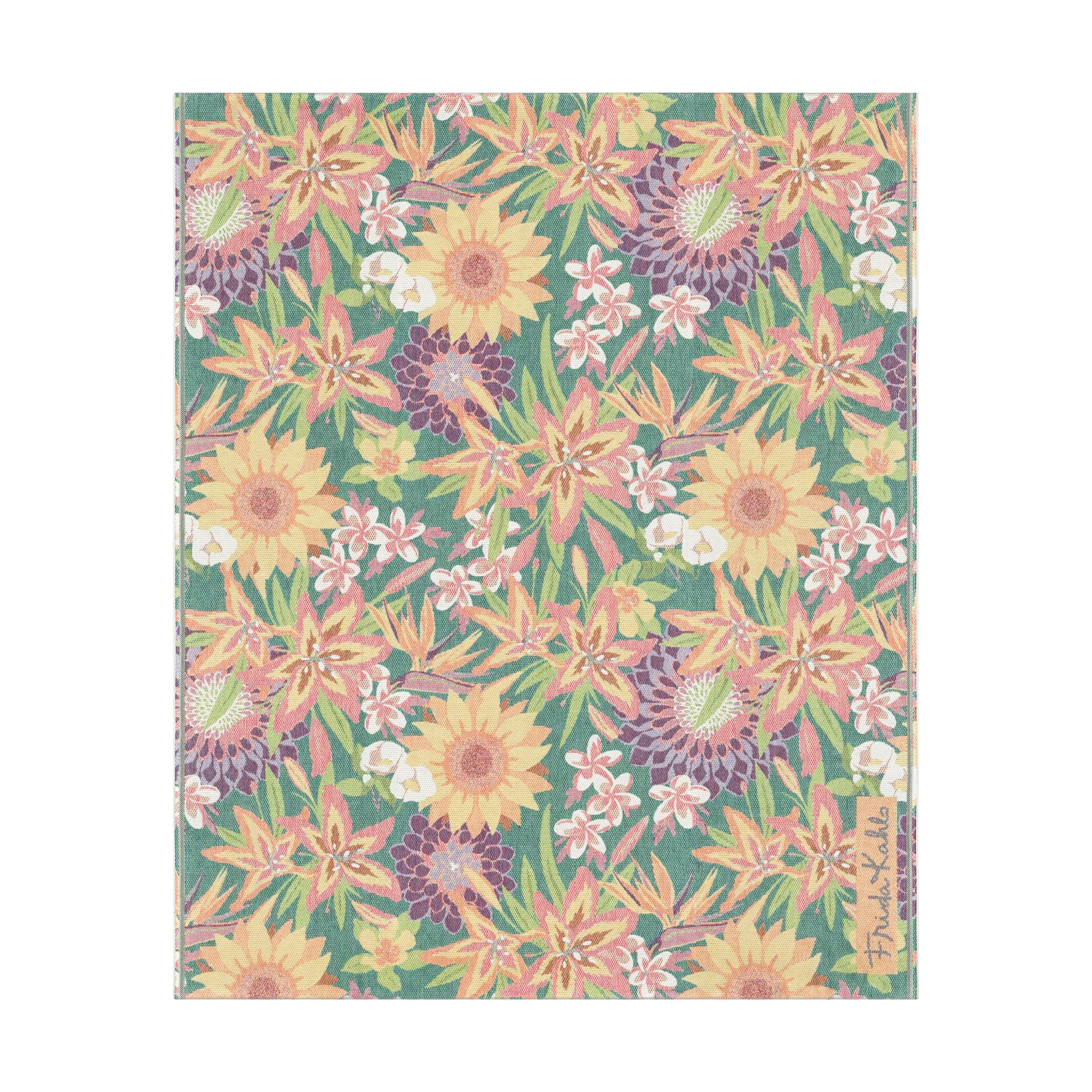 Ekelund Linneväveri Plaid Flores cm Multi