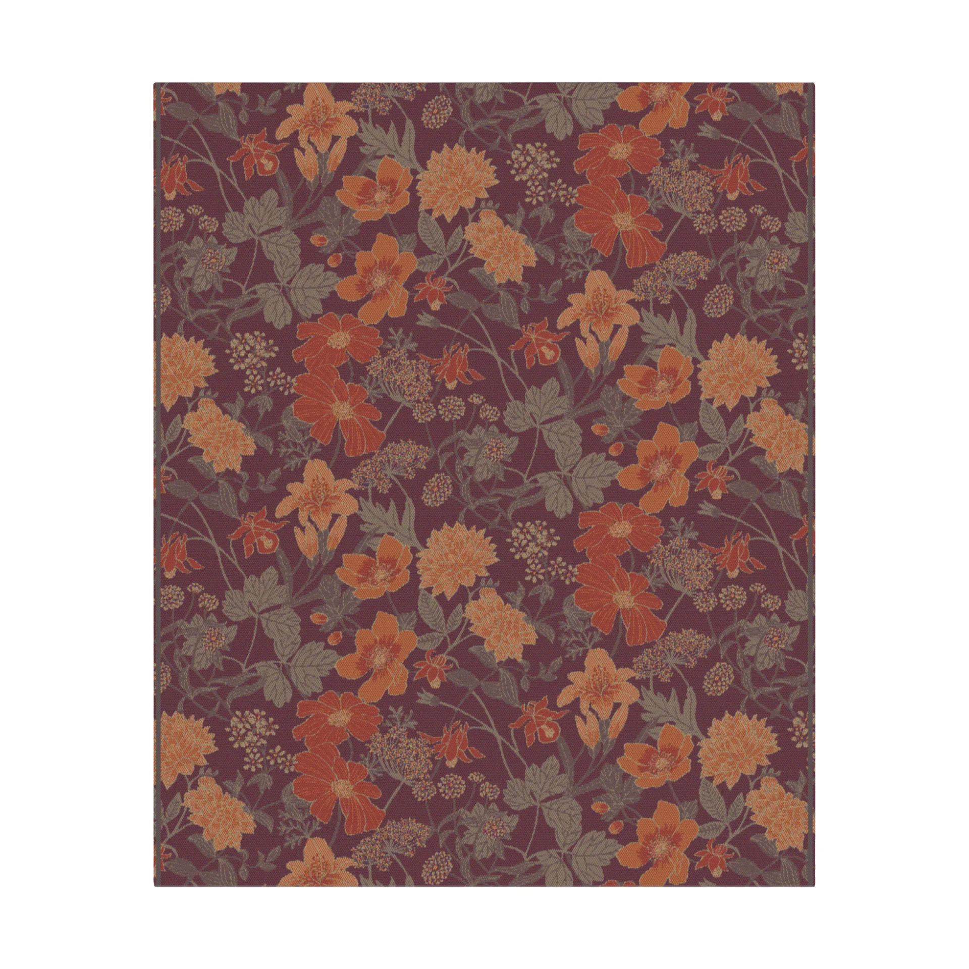 Ekelund Linneväveri Plaid Soft cm Marron