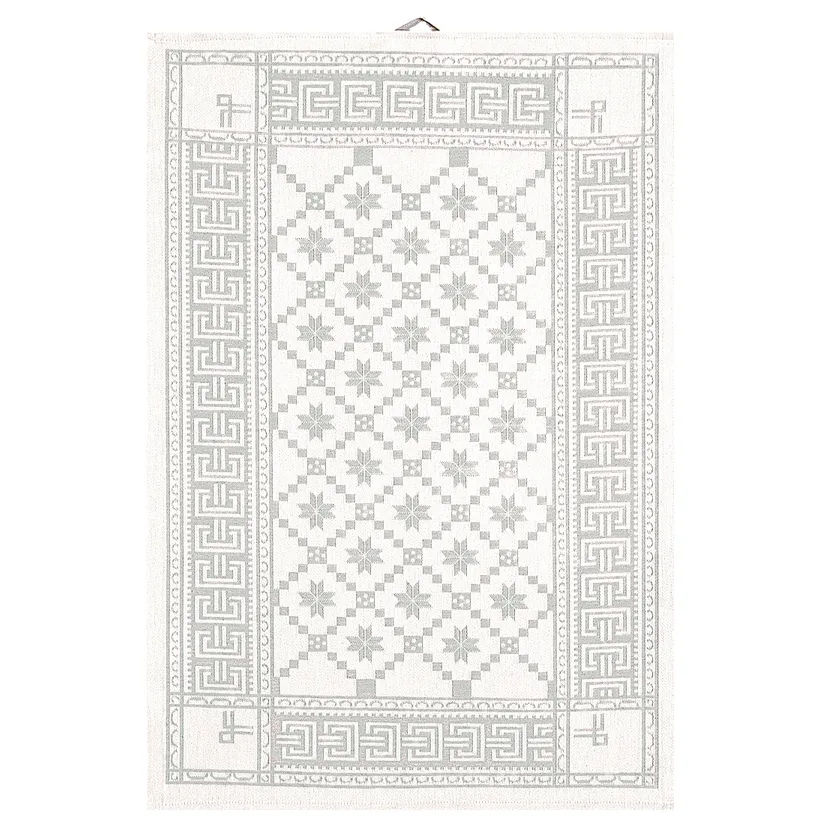 Ekelund Linneväveri Serviette de cuisine Åttebladrose cm Beige