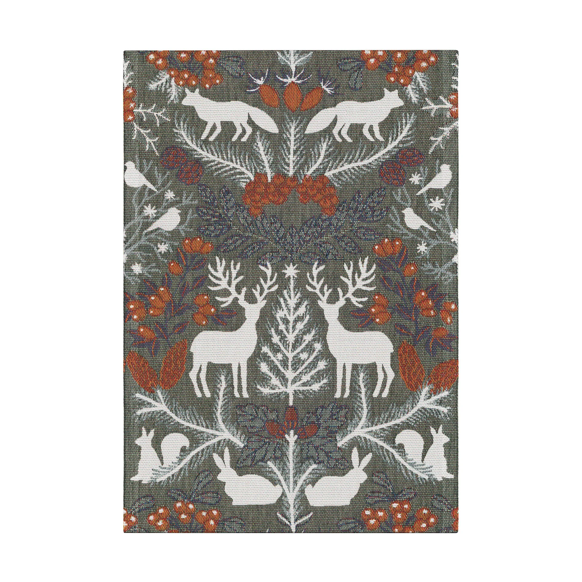 Ekelund Linneväveri Serviette de cuisine Hjortnäs cm Gris