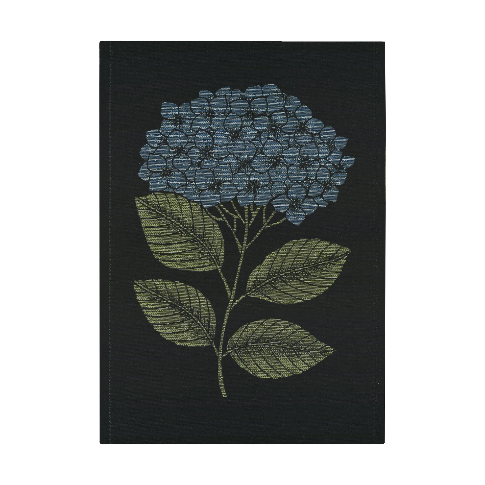 Ekelund Linneväveri Serviette de cuisine Hydrangea cm Noir-bleu